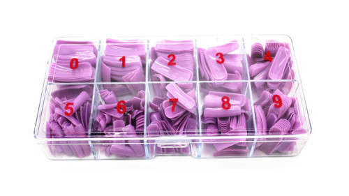 The Nail Art - Halfmoon Tip 500 Purple