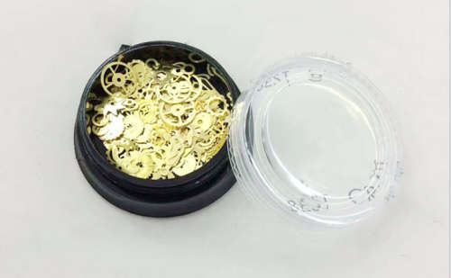 The Nail Art - steampunk wind mechanical nail jewelry alloy