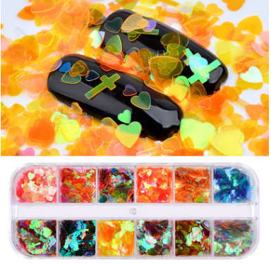 The Nail Art - 12-bar long box glitter