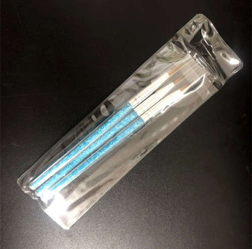 The Nail Art - Blue transparent crystal diamond Acrylic pen 3pcs