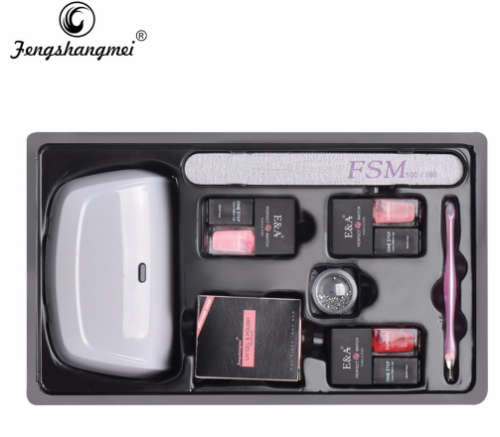 The Nail Art - One Step Gel Lacquer Nail Polish Manicure and Pedicure Kits With Lamp
