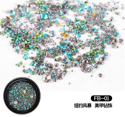 The Nail Art - Zircon micro drill crystal sand mixed - FB01