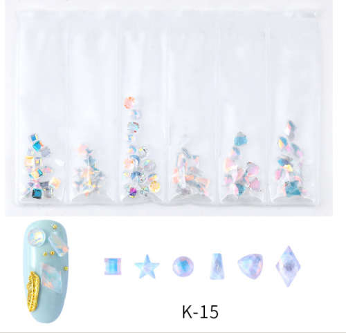 The Nail Art - 6pcs decoration bag K15