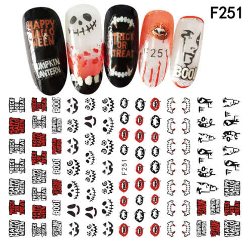 The Nail Art - Halloween Sticker - F251