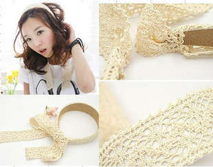 LACE EDGING WIDE ALICEBAND