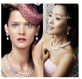 WHITE FLOWER PEARL NECLACE