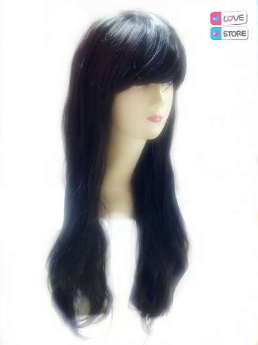 BLACK SMALL LONG CURL WIG