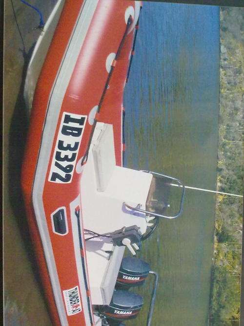 4.8m rubber duck with 2*30hp yamaha 3cyl engines