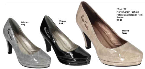 ***Pierre Cardin Fashion Patent LeatherLook Heel***