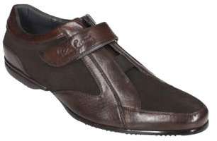 ***Pierre Cardin Mens Velcro Strap LeatherLook Casual Shoe***