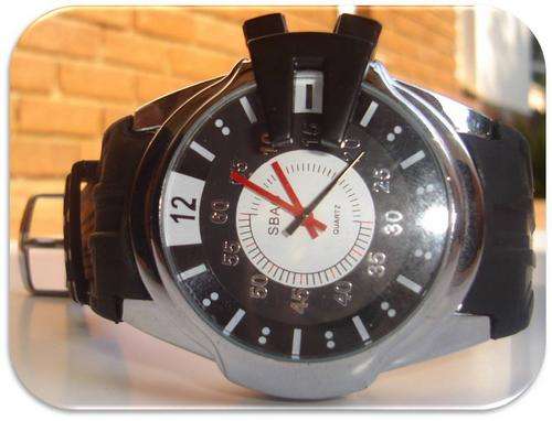 SBAO Black Rubber Strap Sportswear WRISTWATCH - FREE SHIPPING.