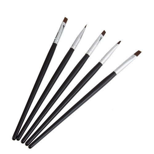 5 piece set of uv gel brushes