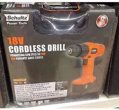 18 V CORDLESS DRILL ** SCHULTZ** IN CARRY CASE