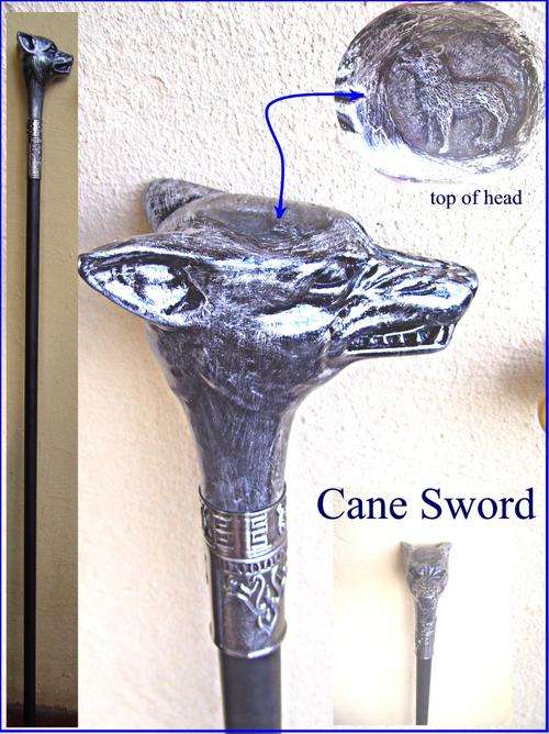 Only from Gemshop Wolf Cane Sword