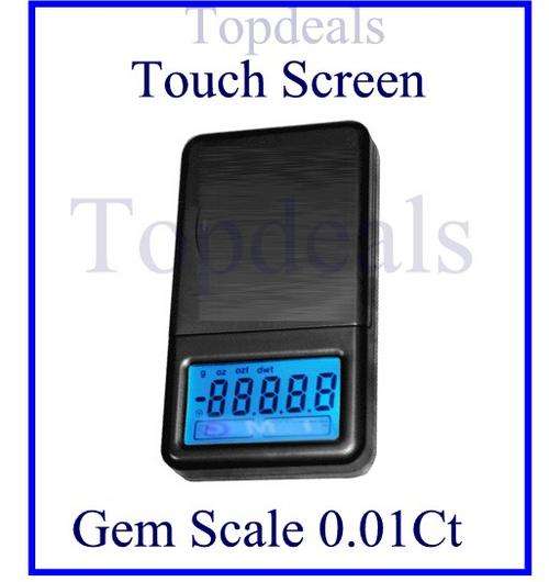 ELECTRONIC POCKET SCALE / JEWELRY SCALE 500g d 0.01CT Touch Screen