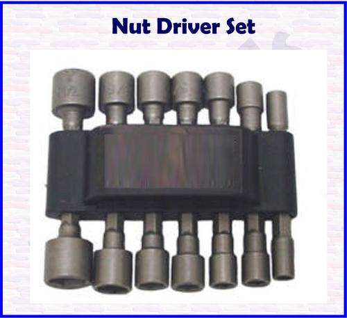 14-Piece Power Nut Driver Set - SAE and Metric Drivers