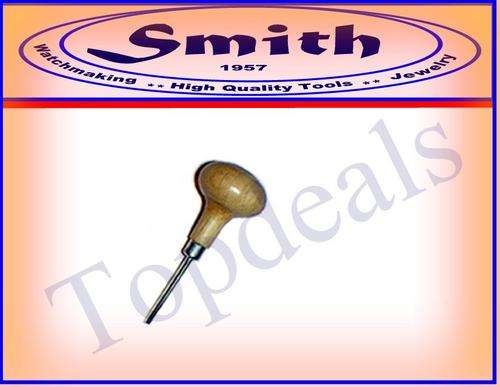 Bezel Pusher On Wood Handle With Grooved End