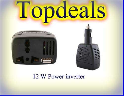 New 12W AC 12V CHARGER POWER INVERTER CAR ADAPTER w/USB