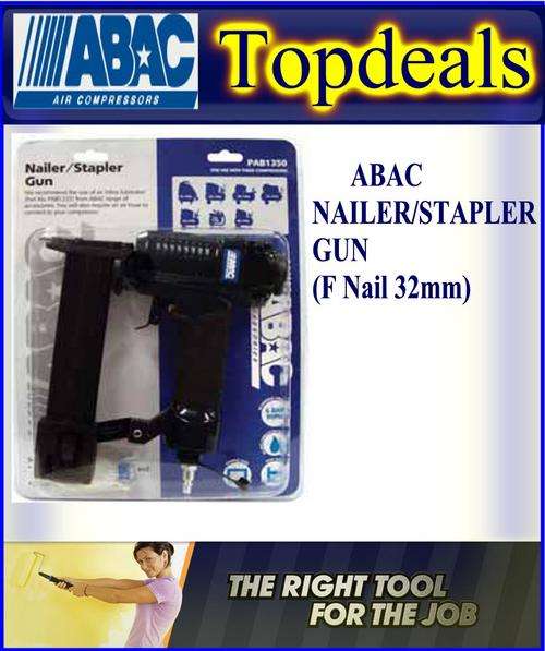 ABAC NAILER/STAPLER GUN (F Nail 32mm) - Air tools