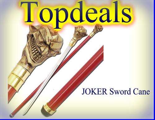 ONLY FROM GEMSHOP !!! Batman - Joker Sword Cane!!!! -Swords