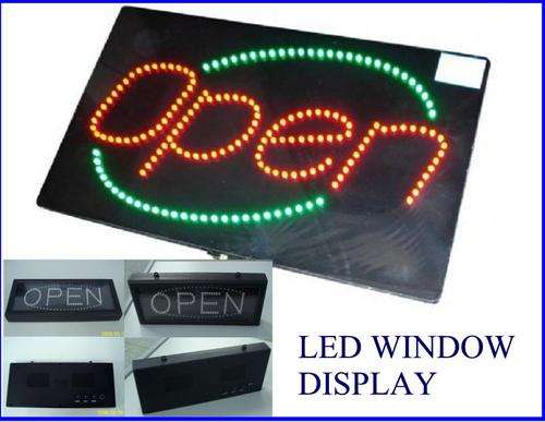 OPEN LED WINDOW DISPLAY SIGN