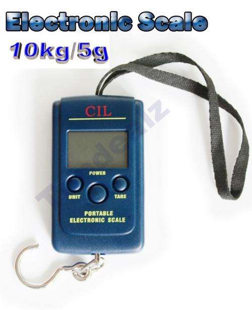 Digital Hanging LCD Scale   Luggage/Fishing 10kg/5g - Camping +BONUS e-book