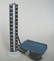 Mercurial Sphygmomanometer.  (Manual Blood pressure meter)