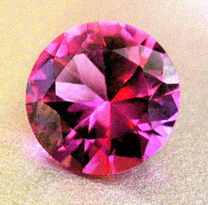 AWESOME TOP CLASS GEM!!!    Wine colored Pink Spinal Round ~ Natural Gem