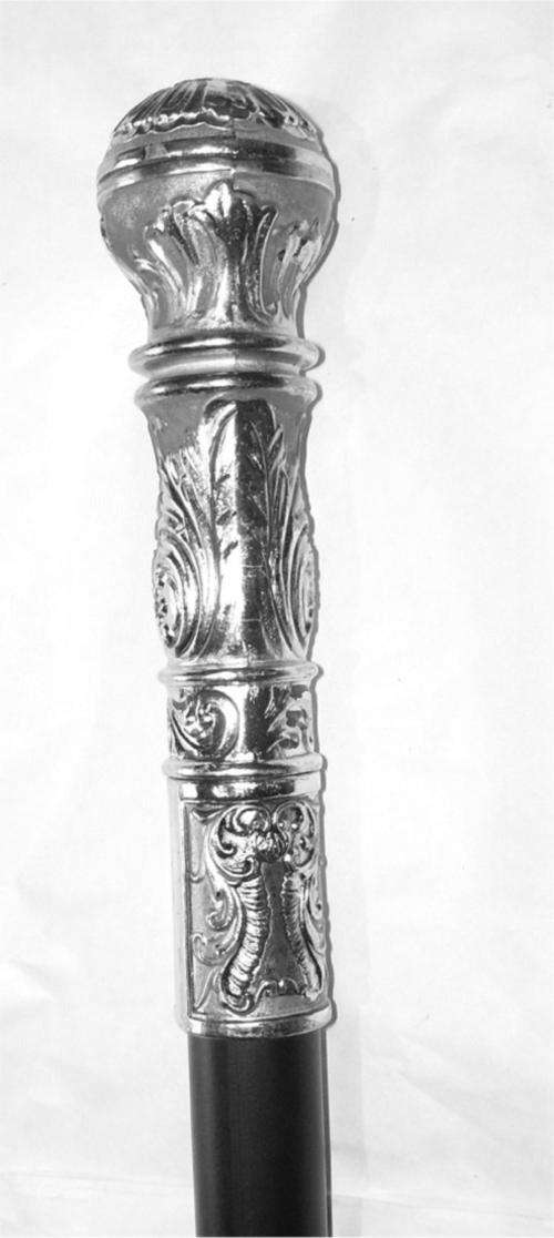 Brushed Steel Head Cane Sword ...Seen First here!! LAST ONE!!!