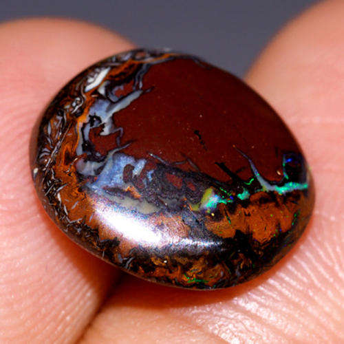 RARE..5.97ct BLUE & GREEN BRILLIANT BOULDER OPAL QUEENSLAND - Gems