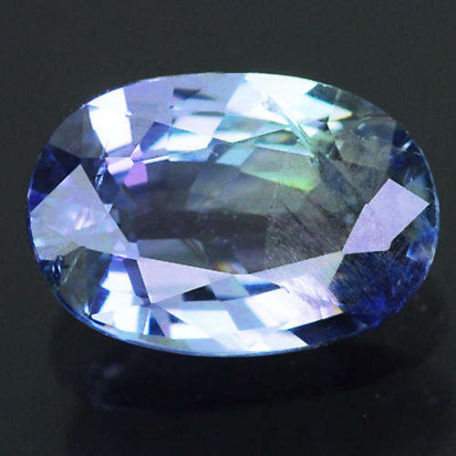 RARE...UNHEATED 1.27ct OVAL NATURAL GEM MULTI-COLOR TANZANITE - Gems