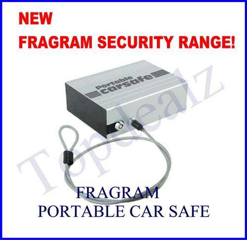 Fragram Portable Safe with a Key Lock and Locking Security Cable