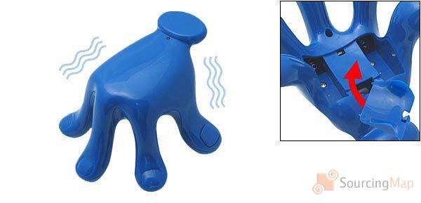 Lovely Lucky Hand Body Vibrating Massage Beauty Massager Blue