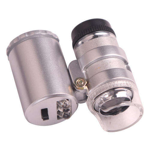 TOPCLASS Mini 60X Led Jewelry Pocket Microscope Loupe Money Detector Magnifier