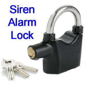 Siren Alarm Padlock