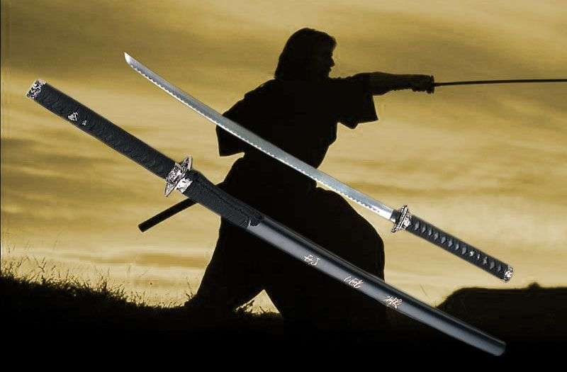LAST SAMURAI " LOYALTY " BLACK JAPANESE KATANA SWORD