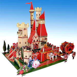3D PUZZLE - Fairy tale Palace/Castle with Garden
