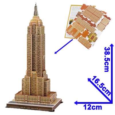 3D PUZZLE - Cubic Fun Empire State Building New Box