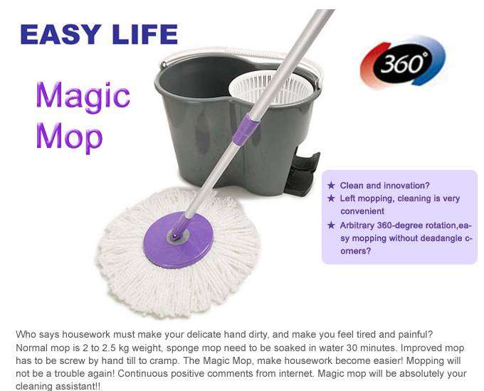 360-degree Spin Mop, Magic mop,Easy mop
