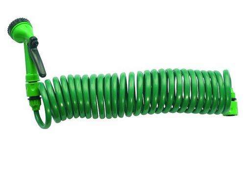 Coiled Hose with Sprayer
