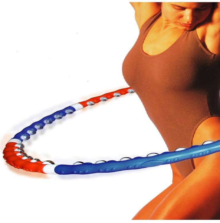 Massaging Hoop Exerciser weighted with magnetic function