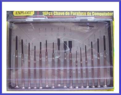 16 Piece Jewelry Precision Screwdriver Set & Case New---#16
