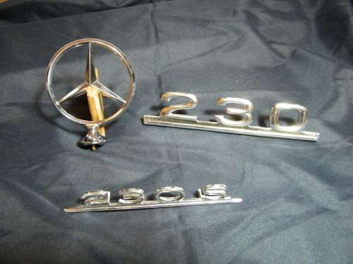 Vintage Mercedes-Benz Star and Badges