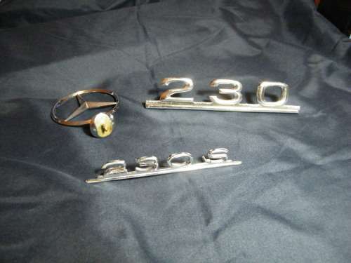 Vintage Mercedes-Benz Star and Badges