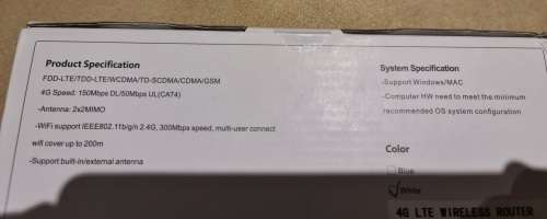 4G Wireless LTE Router 150Mbps Open for all networks - BRAND NEW SEALED