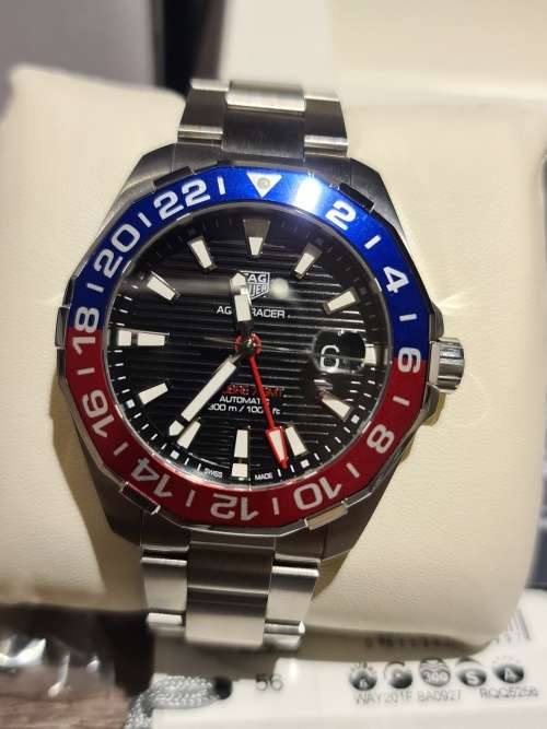 Tag Heuer Aquaracer Calibre 7 GMT Automatic PEPSI SUPERMAN Mens Watch