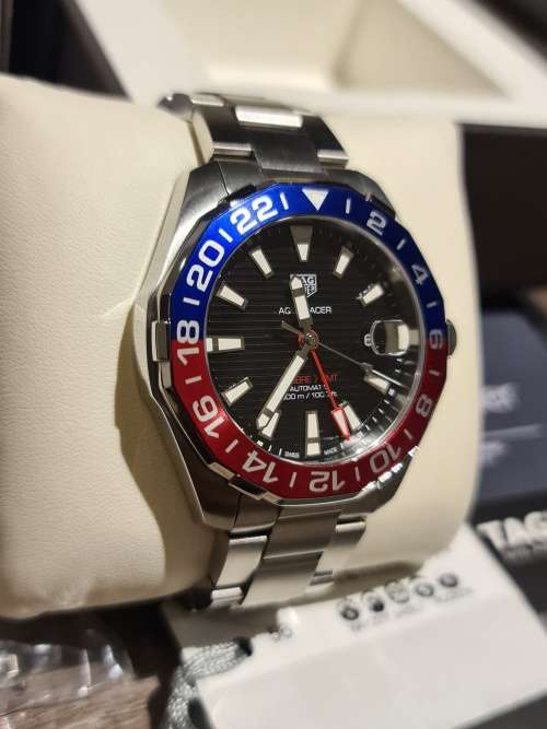 Tag Heuer Aquaracer Calibre 7 GMT Automatic PEPSI SUPERMAN Mens Watch