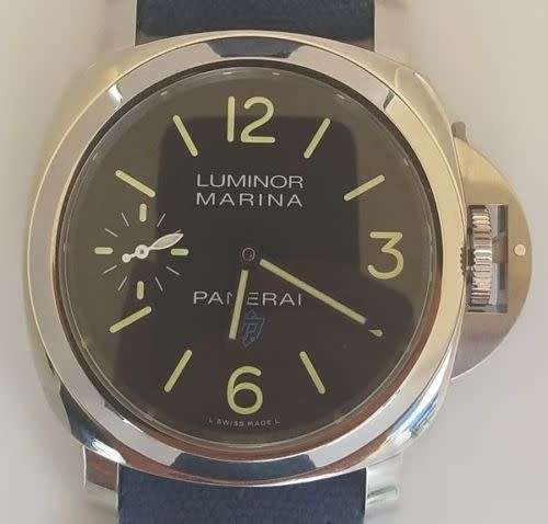 2018 PANERAI LUMINOR MARINA 3 DAYS PAM 777 BLUE LOGO MARINA DIAL LNIB - FULL SET