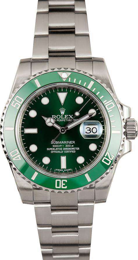 2017 Rolex Submariner 116610LV AKA THE HULK - DISCONTINUED MODEL - FULL SET - MINT