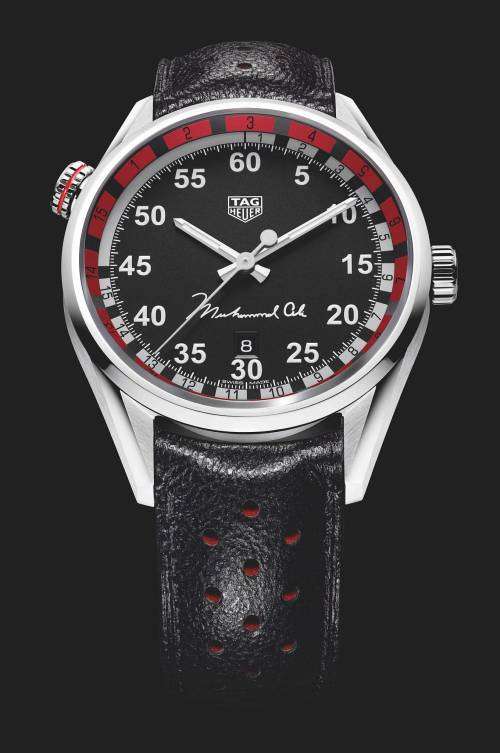 TAG Heuer Carrera Calibre 5 Muhammad Ali Limited Edition Automatic Black Dial Men`s Watch WAR2A11